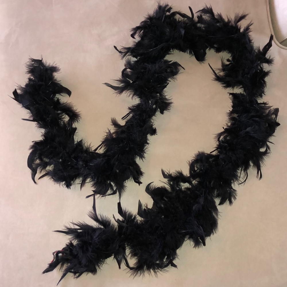 Black Feather Boa